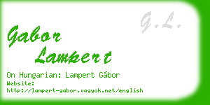gabor lampert business card